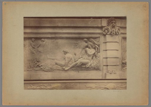 Cast of a relief of the bath with nymphs at Versailles