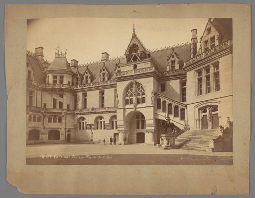View of the façade of the Château of Pierrefonds
