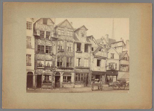 View of streets near St. Ouen in Rouen