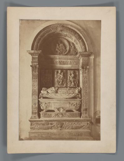 View of the tomb of Alessandro Tartagni in the San Domenico basilica in Bologna