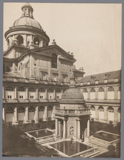 View of the Patio de los Evangelistas at El Escorial