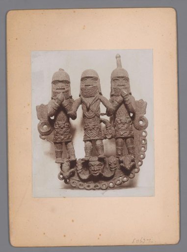 Three bronze statues from Benin