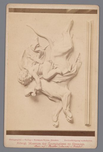 Cast of Amor on a continuous panther by Ernst Rietschel