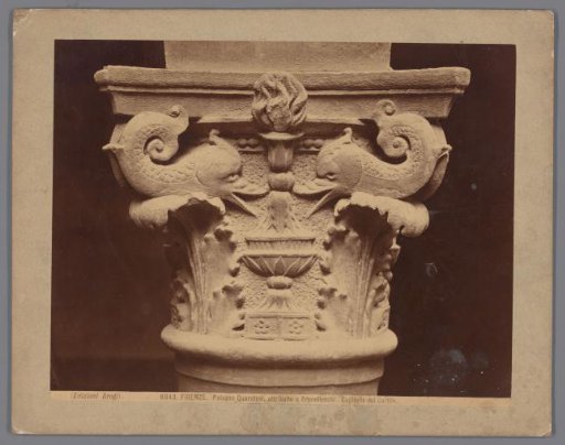 Decorated capital as at Palazzo Pazzi in Florence