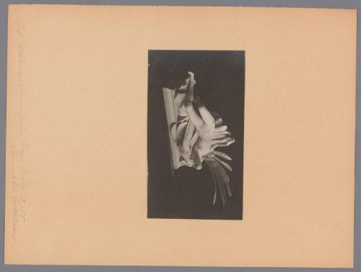 View of a statue of a woman or goddess with wings