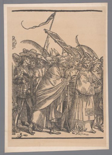 Reproduction of the second part of the print series The Triumph of Christ after Joos Lambrecht