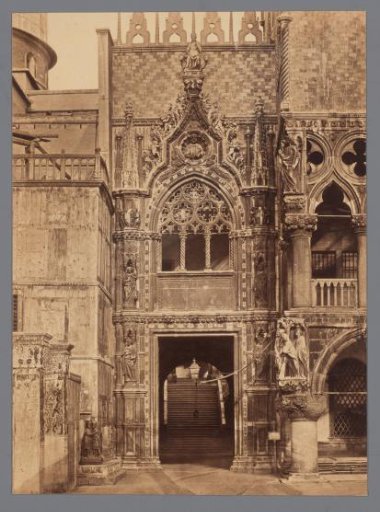 Porta della Carta of the Doge's Palace in Venice, Italy