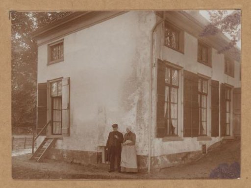 Remains of Farmstead Kruidberg at Velzen, with Farmer and Farmwife
