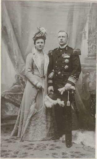 Portrait of Wilhelmina, Queen of the Netherlands, and Henry of Mecklenburg-Schwerin