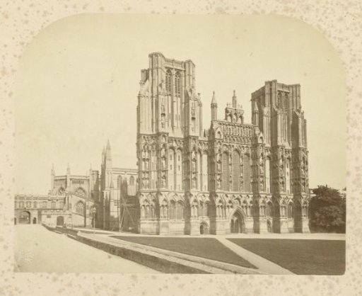 View of the cathedral of Wells