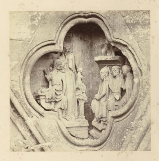 Group of statues in Wells Cathedral