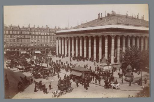 View of the Stock Exchange of Paris