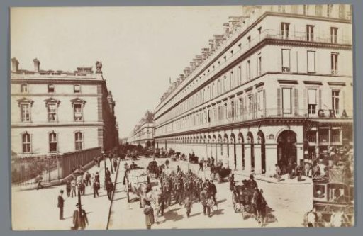 View of the Rue de Rivoli, Paris