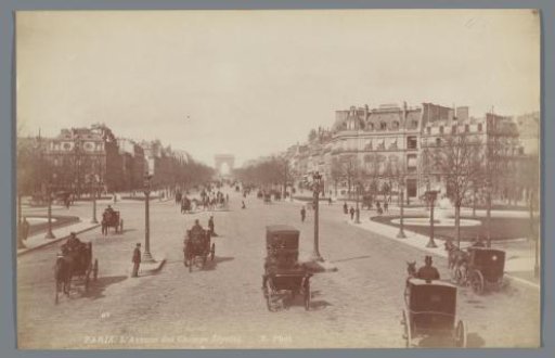 View of the Avenue des Champs Elysées, Paris