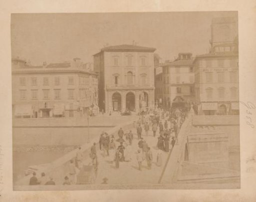 View of a bridge in Pisa, Italy