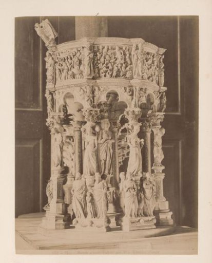 Pulpit by Giovanni Pisano in the Museo civico at Pisa, Italy