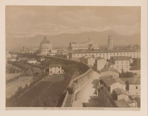 View of the Piazza del Duomo in Pisa, Italy