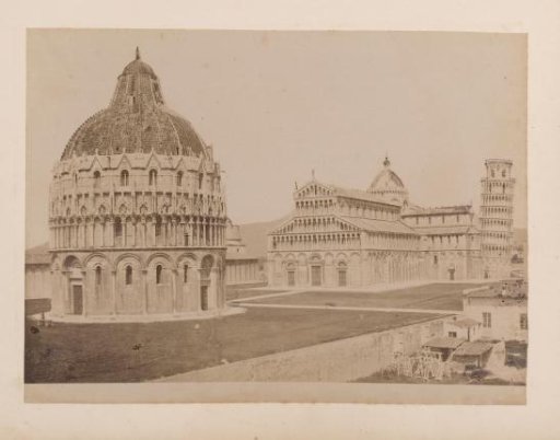 View of the Baptistery, the Cathedral and the Tower of Pisa, Italy