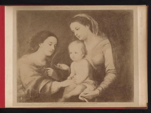 Photoreproduction of the painting The Marriage of Saint Catherine by Murillo, Vatican Pinacoteca