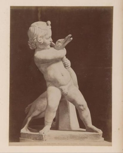 Sculpture of boy with goose, Vatican