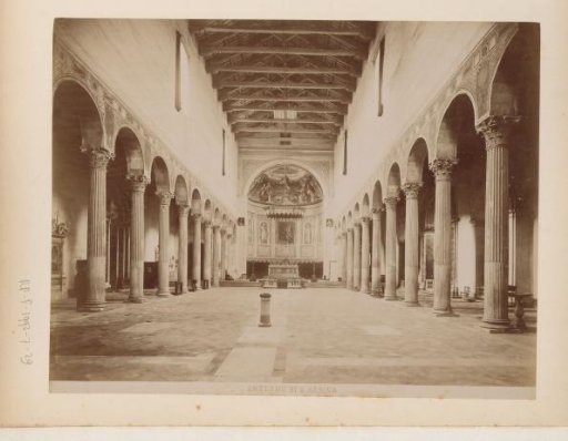Interior of the Santa Sabina in Rome