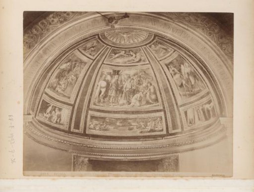 Photographic reproduction of a fresco by B. Peruzzi in the Cappella Ponzetti in Santa Maria della Pace in Rome