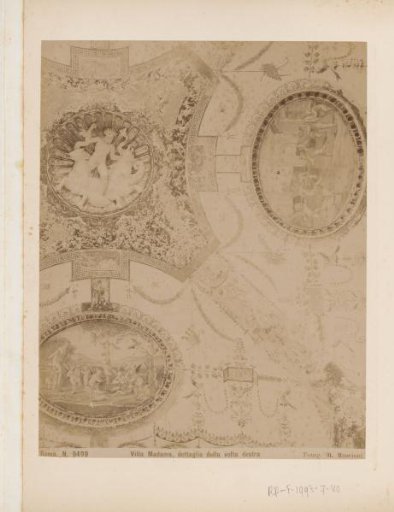 Detail of the right vault in the Villa Madama in Rome