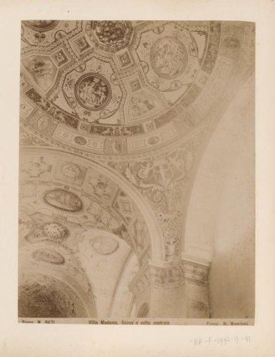 Detail of the vault in the Villa Madama in Rome
