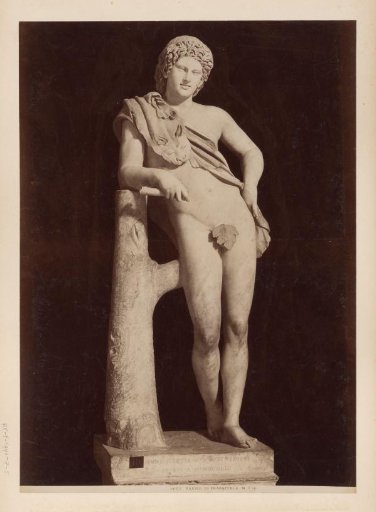 Sculpture of a faun, after Praxiteles, in the Capitoline Museums, Rome