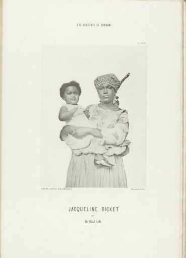 Portrait of Jacqueline Ricket and her daughter Lina