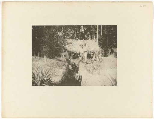 Excavating a quartz reef, Suriname