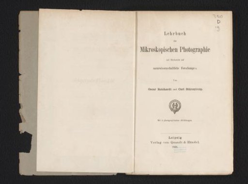 Textbook of Microscopic Photography with Regard to Scientific Research
