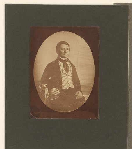 Photographic reproduction of a daguerreotype portrait of Lodewijk Asser