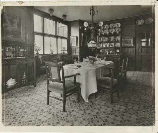 Interior of the House of K. Groesbeek in Amsterdam, Designed by Theo Nieuwenhuis