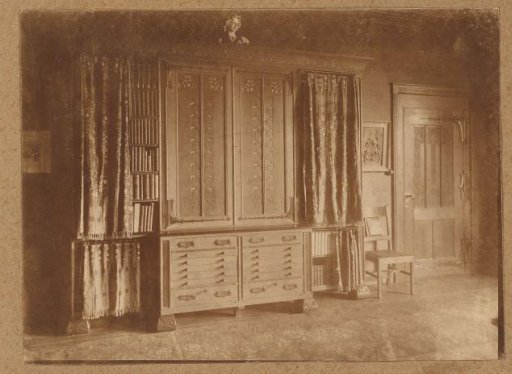 Filing Cabinet in the Study in the House of Ferdinand Kranenburg in Amsterdam, Designed by Theo Nieuwenhuis
