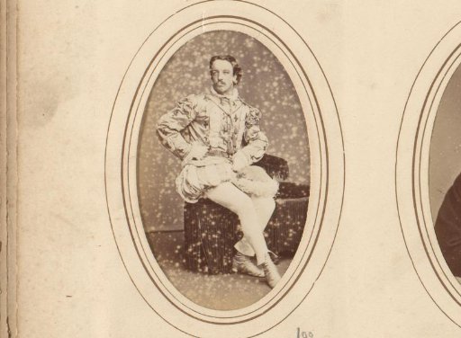 Portrait of a young man in costume
