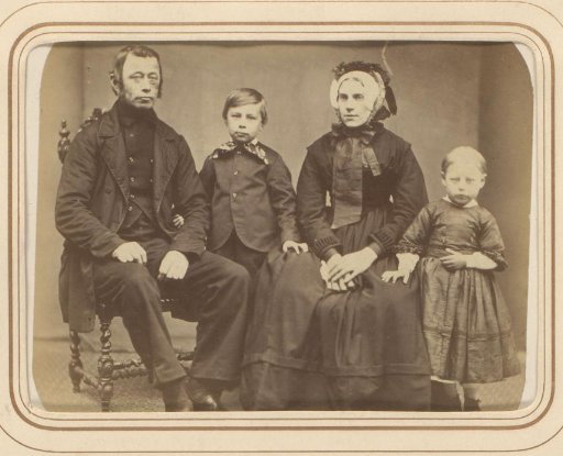 Family portrait of a man, woman, and son