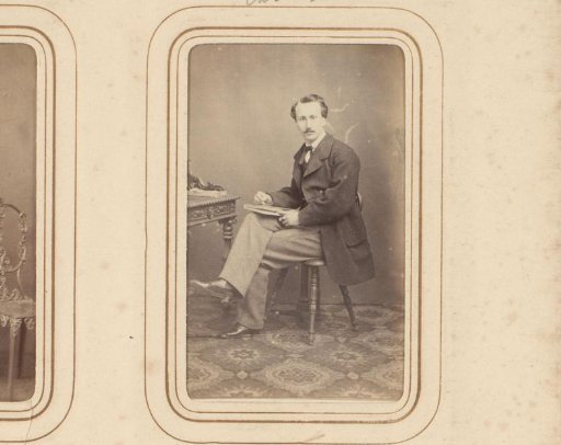 Portrait of a man at a desk