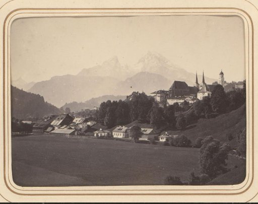 View of Berchtesgaden, seen from the valley
