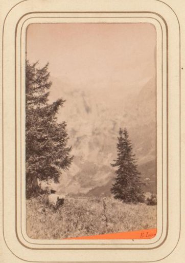 Seated Figure in a Mountain Landscape at Champéry, Switzerland