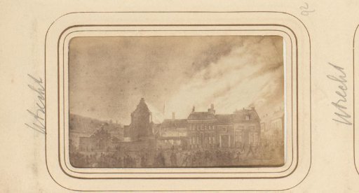 Photographic Reproduction of a Design Depicting a Fire in Utrecht