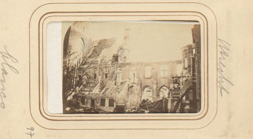 Catharijneconvent in Utrecht after the fire of 1868