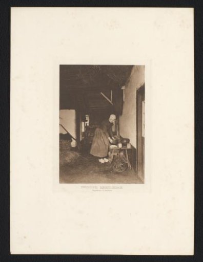 Peasant woman in an interior