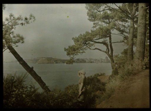 Tine looking out over a lake