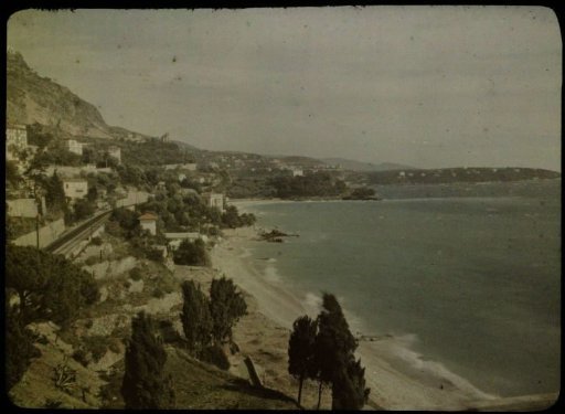 View of a coastal landscape, probably in France