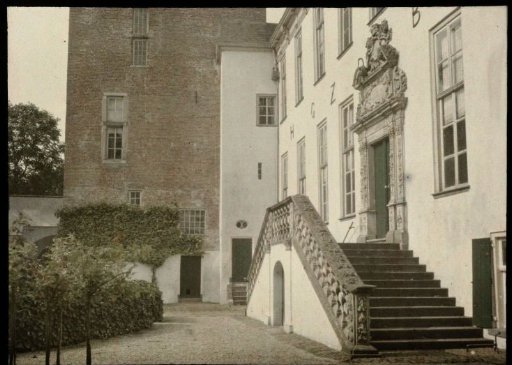 Staircase with a terrace of Huis Bergh, 's-Heerenberg