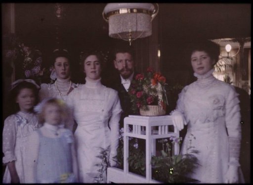 Jacob and Tine with Friends in the Living Room