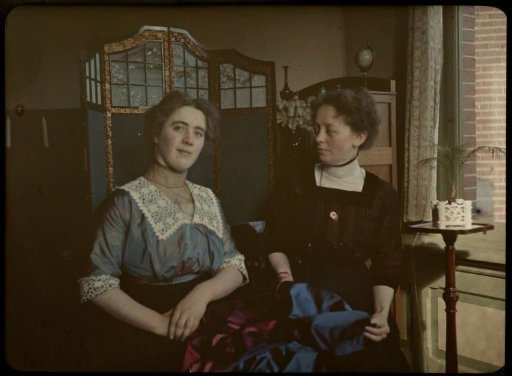 Tine and Friend in the Drawing Room
