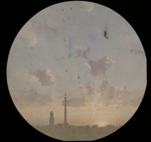 Sunset over Utrecht, with the Dom Tower Slightly Left of Center and the Buurkerk to the Left of That