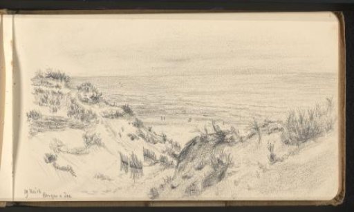 Dune landscape with sea